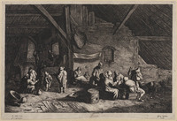 KG 05169
<br/>
Boerenbruiloft in een stal
<br/>
<em>Visscher, Jan de (ca. 1636-na 1692)</em>